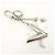 Louis Vuitton Twist Portachiavi e Charm in Metallo Silver White M68010 - vista 4
