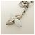 Louis Vuitton Twist Portachiavi e Charm in Metallo Silver White M68010 - vista 9
