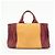 Borsa 2Way PRADA Logo Canapa Canvas Tote Bag Orange Purple B1877G - vista 2