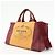 Borsa 2Way PRADA Logo Canapa Canvas Tote Bag Orange Purple B1877G - vista 3