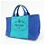 PRADA Borsa Tote 2Way in Tela Canapa con Logo Triangolare Blu BN2642 - vista 3