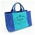 PRADA Borsa Tote 2Way in Tela Canapa con Logo Triangolare Blu BN2642 - vista 4