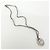 Hermès HERMES Serie Silk Cord Metal Necklace Pendant Silver Gray - vista 2