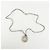 Hermès HERMES Serie Silk Cord Metal Necklace Pendant Silver Gray - vista 3