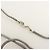 Hermès HERMES Serie Silk Cord Metal Necklace Pendant Silver Gray - vista 8