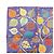 Hermès HERMES Carré 45 Seta 100% L'Arbre de vie Foulard Blu Rosso Multicolore - vista 4
