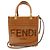 FENDI Borsa a mano 2Way Sunshine Shopper Small in pelle Marrone 8BS092