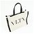 VALENTINO Rockstud Canvas Leather Tote Bag Natural Black - Ansicht 4