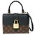 Louis Vuitton Monogram Locky BB Borsa a Tracolla 2Way Brown Noir M44141
