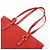 Salvatore Ferragamo Borsa a spalla Ferragamo Gancini Canvas Leather Tote OSAKA 2004 Red - vista 6