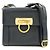 Salvatore Ferragamo Borsa a tracolla in pelle Ferragamo Gancini Navy