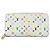 Louis Vuitton Monogram Multicolor Round Zippy Wallet Blanc M60241