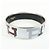 Hermès HERMES Email GM Plated Bangle Bracelet White Black Red - vista 4
