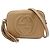 GUCCI SOHO Interlocking G Leather Small Disco Bag Beige 722319