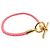 Hermès Bracciale HERMES Glenan H Tresse in Veau Swift Leather Pink - vista 3