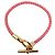 Hermès Bracciale HERMES Glenan H Tresse in Veau Swift Leather Pink - vista 5