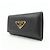 PRADA Triangle Logo Saffiano Leather 6 Rings Key Case Black 1M0222 - view 3