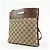 Borsa a tracolla e spalla GUCCI GG Canvas Leather Brown 27639 - vista 3