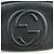 Borsa a tracolla e spalla GUCCI SOHO in pelle Nero 308364 - vista 13