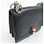 FENDI Kan I Mini Borsa a tracolla e spalla in pelle con catena Nero 8M0381 - vista 14
