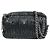 Borsa a tracolla PRADA in pelle Nappa con logo e catena raccolta Nero