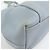 Borsa Tote e Borsa a Mano PRADA in pelle Vitello Daino Azzurro BR2252 - vista 13