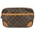 Louis Vuitton Monogram Compiegne 28 Pouch Clutch Bag Brown M51845