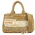 Borsa 2Way PRADA Canapa Triangle Logo Tricot Raffia Camel Orange 1BG153