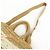 Borsa 2Way PRADA Canapa Triangle Logo Tricot Raffia Camel Orange 1BG153 - vista 6