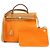 Hermès HERMES Herline Toile Officier Leather 2Way Hand Shoulder Bag □T Stamped