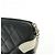 CHANEL Cambon Line COCO Mark Calf Skin Cosmetic Pouch Black White - vista 12