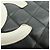 CHANEL Cambon Line COCO Mark Calf Skin Cosmetic Pouch Black White - vista 16