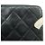 CHANEL Cambon Line COCO Mark Calf Skin Cosmetic Pouch Black White - vista 17