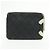 CHANEL Cambon Line COCO Mark Calf Skin Cosmetic Pouch Black White - vista 2