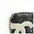 CHANEL Cambon Line COCO Mark Calf Skin Cosmetic Pouch Black White - vista 9