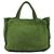 Borsa Tote CHANEL in Suede Mouton Verde