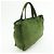 Borsa Tote CHANEL in Suede Mouton Verde - vista 4