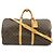 Louis Vuitton Monogram Keep All Bandouliere 55 Boston Bag Brown M41414