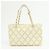 CHANEL COCO Mark Lackleder Schultertasche mit Perforation und Kette Ivory - Ansicht 2
