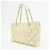 CHANEL COCO Mark Lackleder Schultertasche mit Perforation und Kette Ivory - Ansicht 3