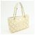 CHANEL COCO Mark Lackleder Schultertasche mit Perforation und Kette Ivory - Ansicht 4