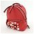 FENDI By the way Leather Mini Backpack Rucksack Studs Red 8BZ038 - view 3