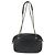 Borsa a tracolla CHANEL Chevron in pelle di vitello nera