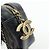 Borsa a tracolla CHANEL Chevron in pelle di vitello nera - vista 17