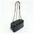 Borsa a tracolla CHANEL Chevron in pelle di vitello nera - vista 4