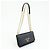 Borsa a tracolla e spalla PRADA Logo Saffiano Nylon Leather Chain Nera - vista 4