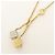Louis Vuitton Luckygram Collana con Strass Placcata Oro Gold M62804 - vista 3