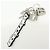 BALENCIAGA Kit Rubber Brass Bag Charm Key Chain Black White - vista 3