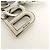 BALENCIAGA Kit Rubber Brass Bag Charm Key Chain Black White - vista 9