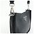 Borsa a tracolla PRADA in pelle Vitello Daino con logo triangolare Nero 1BH191 - vista 13